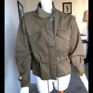 Comune army green short boxy utility jacket-XS